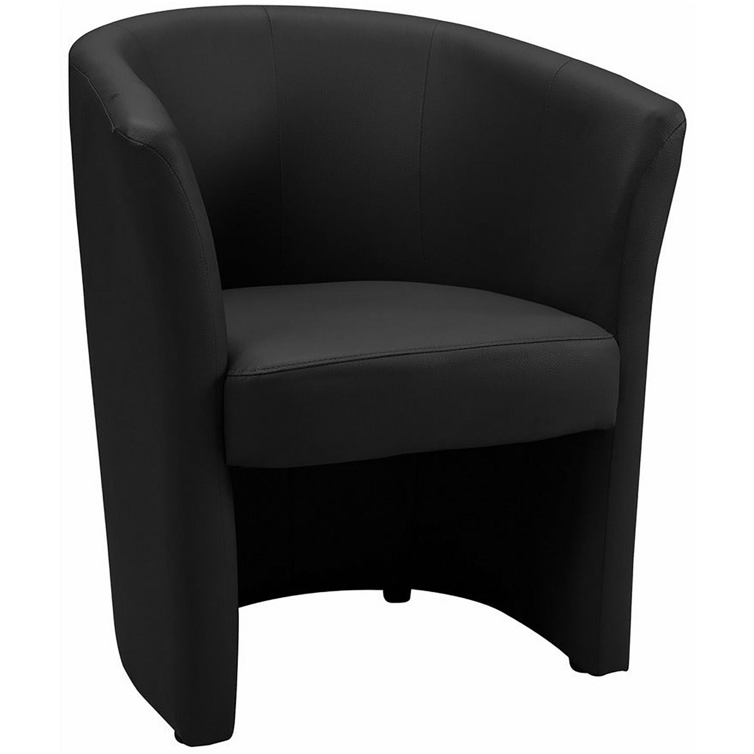 FORINVEST - Poltrona in ecopelle Belize Nera - h76x63,5x62,5 cm